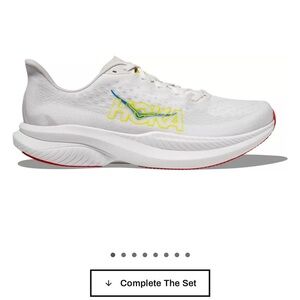 Hoka White and Yellow Running Shoes